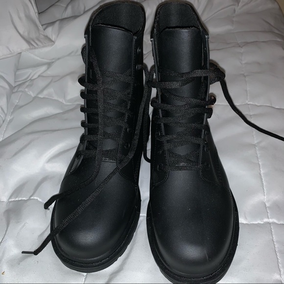 🖤Black Combat Rain Boots🖤 - Picture 2 of 5